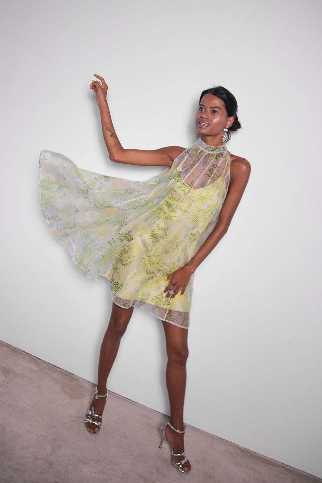 ORGANZA FLARE DRESS
