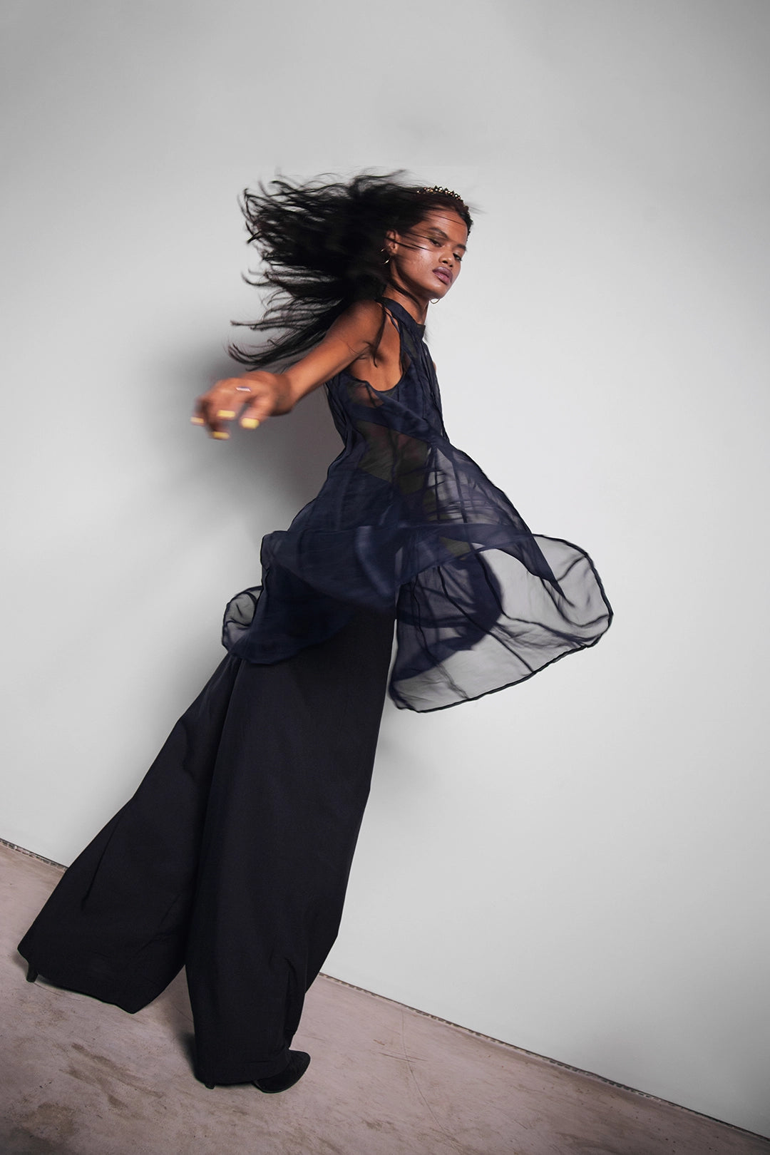 ORGANZA FLARE DRESS