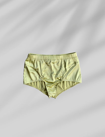 SILK BRIEF IN CHARTREUSE