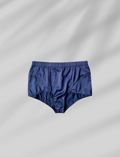SILK BRIEF IN NAVY