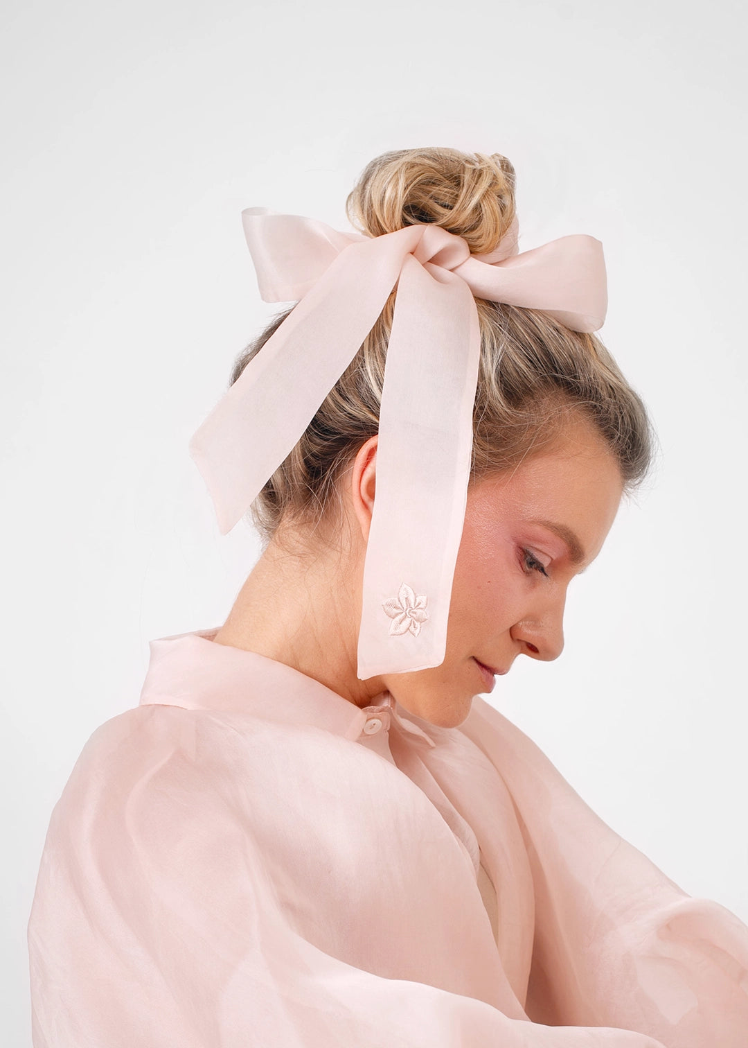ORGANZA RIBBON IN BLUSH