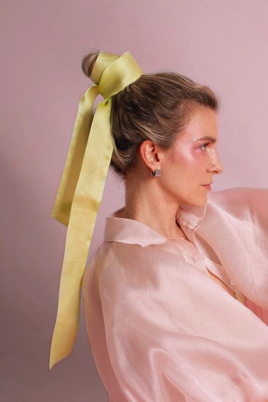 ORGANZA RIBBON IN CHARTREUSE